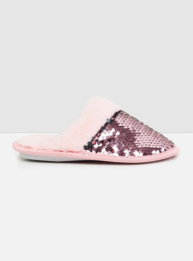 MAX Girls Embellished Bedroom Slippers