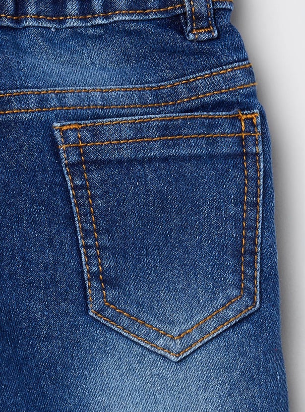 MAX Boys Stonewashed Slim Fit Jeans