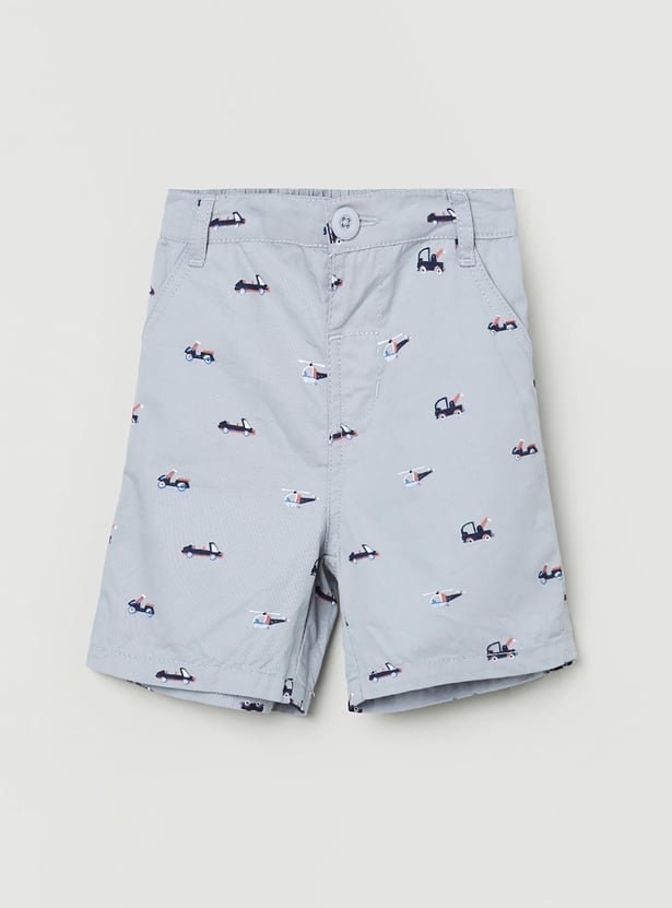 MAX Boys Printed Semi-Elasticated Shorts