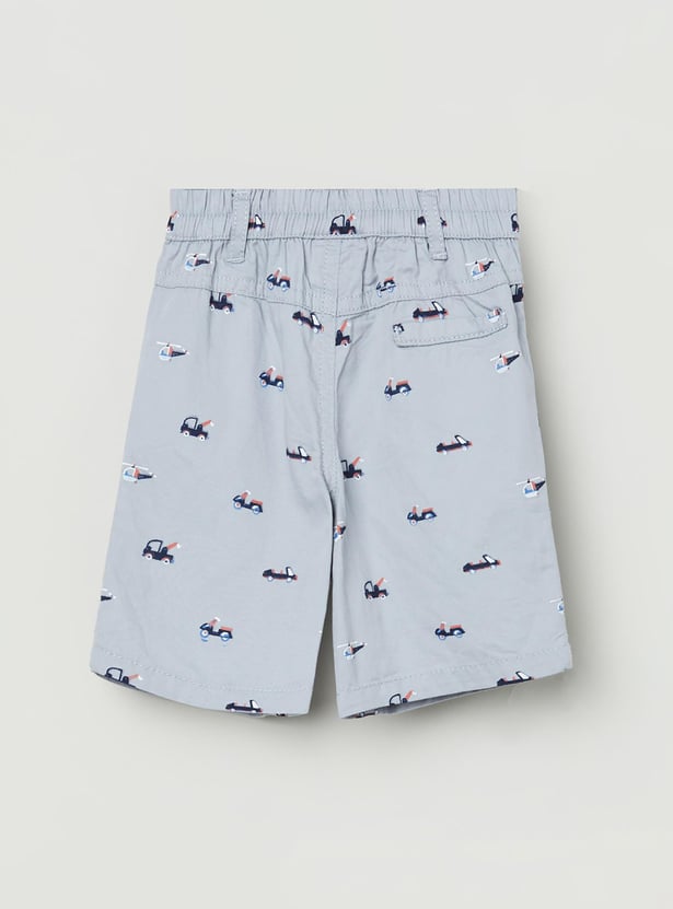 MAX Boys Printed Semi-Elasticated Shorts