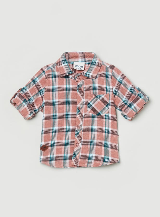 Boys Checked Casual Shirt