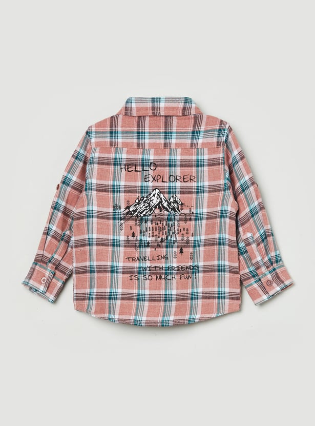 Boys Checked Casual Shirt