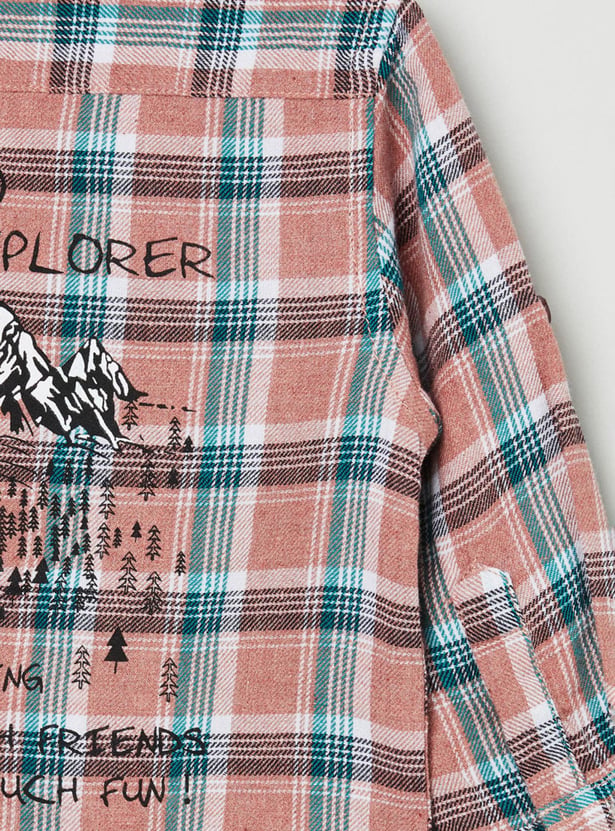 Boys Checked Casual Shirt