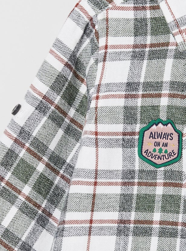 Boys Checked Regular Fit Shirt