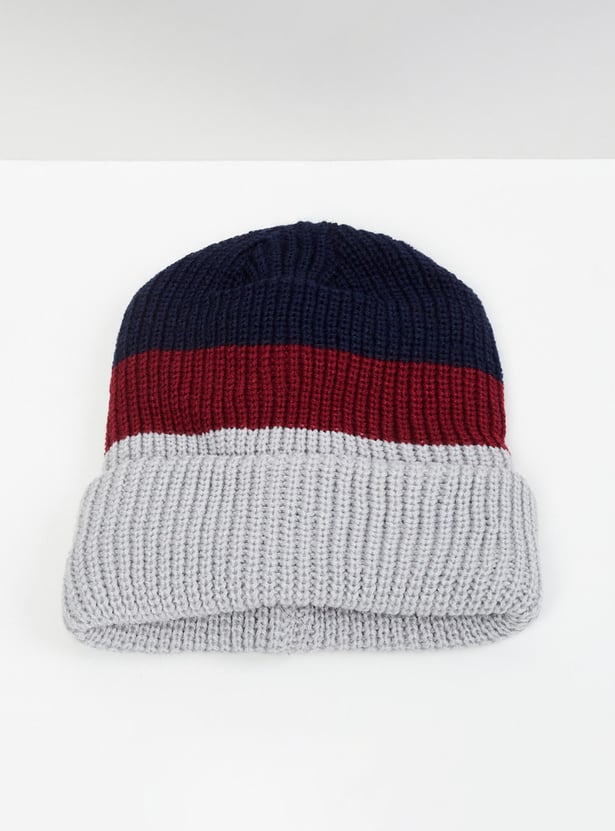 MAX Boys Colourblocked Beanie Cap