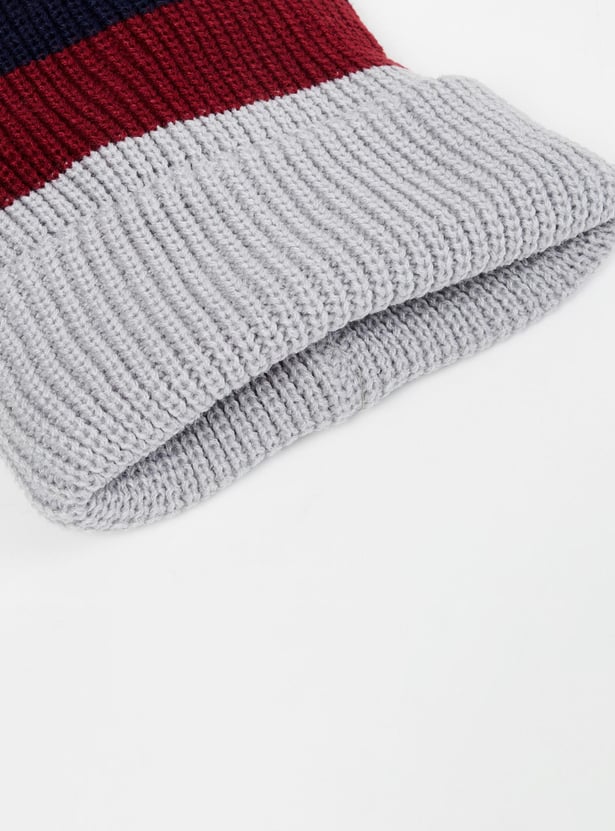 MAX Boys Colourblocked Beanie Cap
