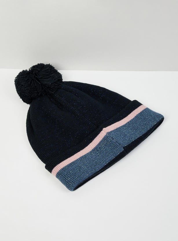 MAX Girls Colourblocked Beanie Cap