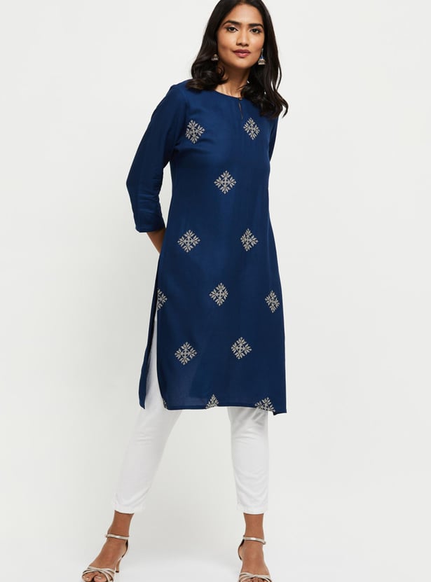 Women Printed Straight Kurta