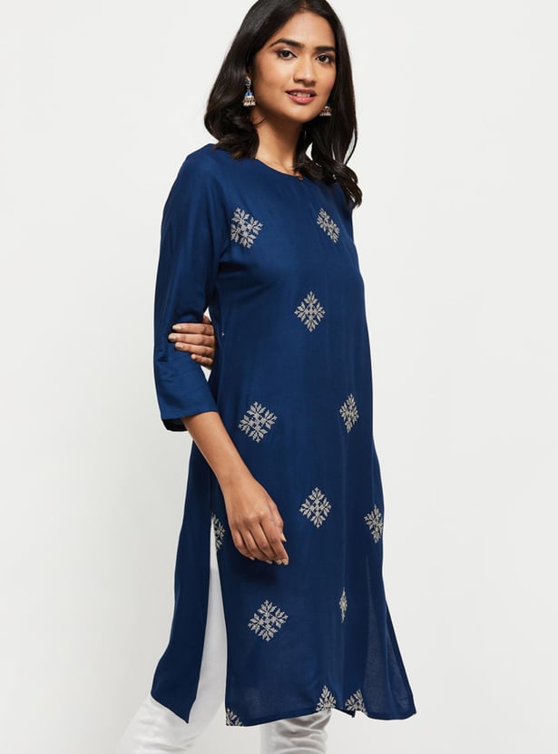Women Printed Straight Kurta
