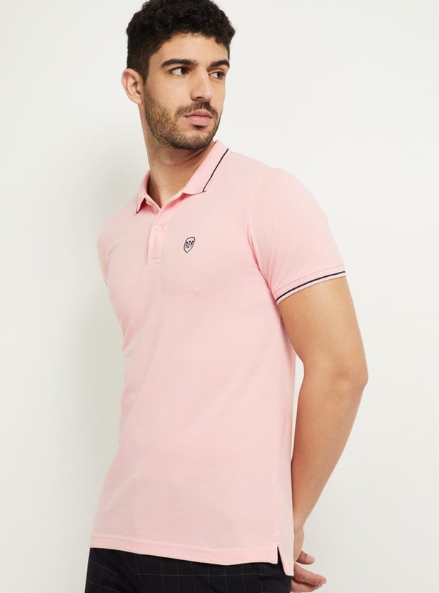 Men Solid Slim Fit Polo