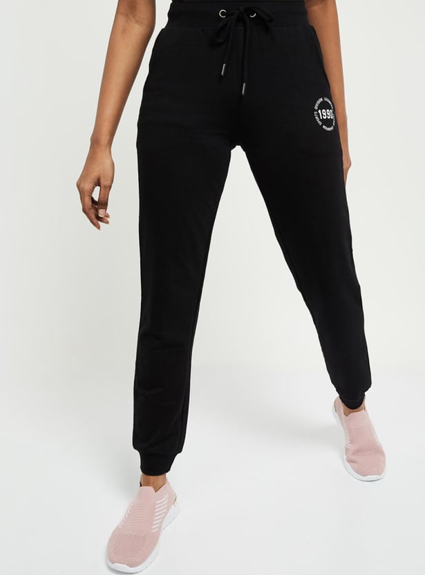 Women Printed Elasticated Joggers 