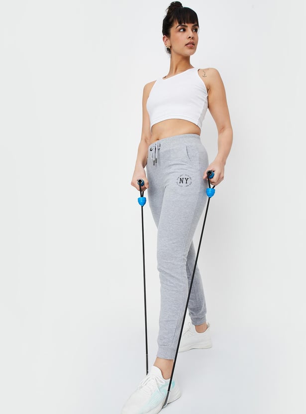 Women Solid Elasticated Joggers