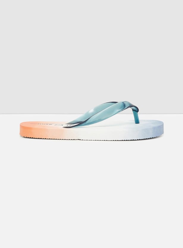 Boys Printed V-Strap Flip Flops