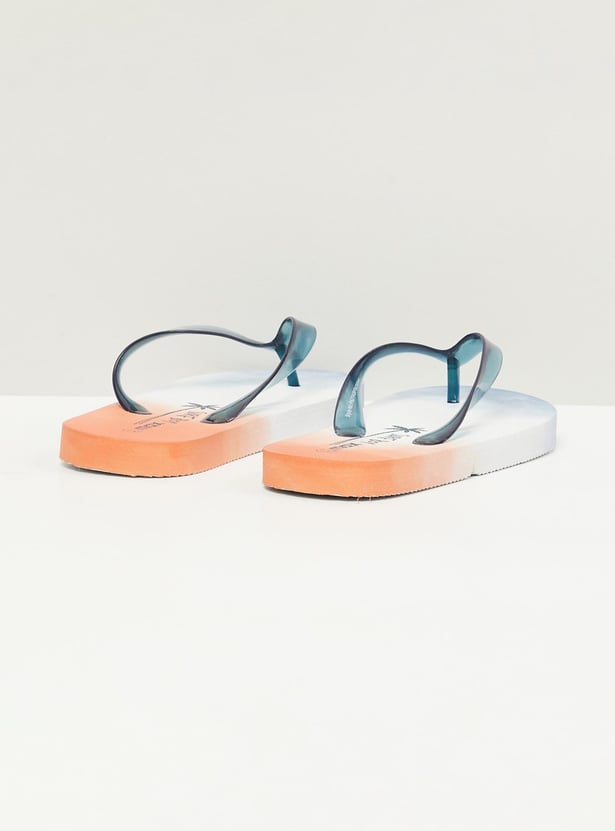 Boys Printed V-Strap Flip Flops