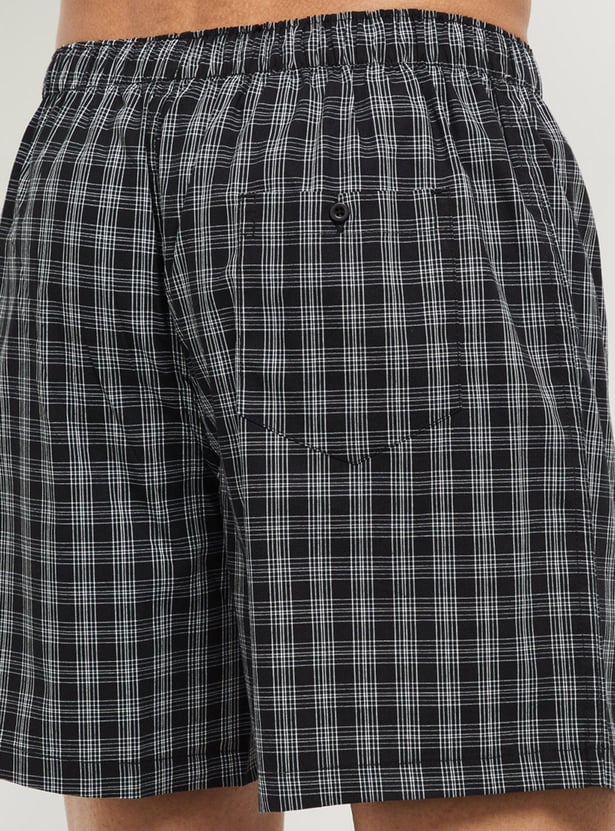 Men Checked Boxer - Pack of 2