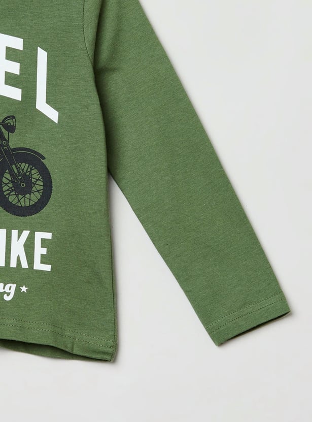 MAX Boys Printed Crew Neck T-shirt