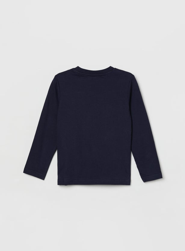 Boys Printed Crew Neck T-shirt