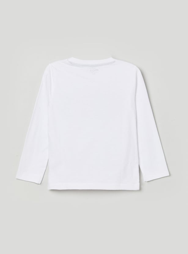 Boys Printed Crew Neck T-shirt