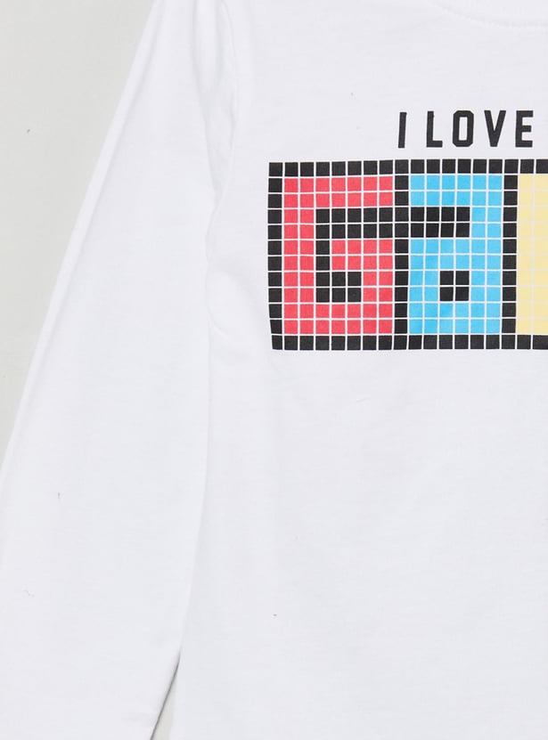 Boys Printed Crew Neck T-shirt