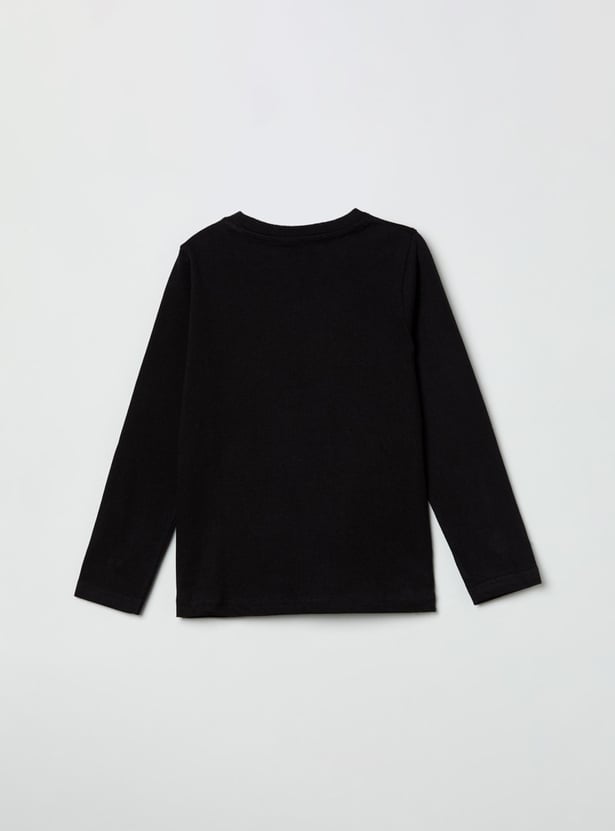 Boys Printed Crew Neck T-shirt