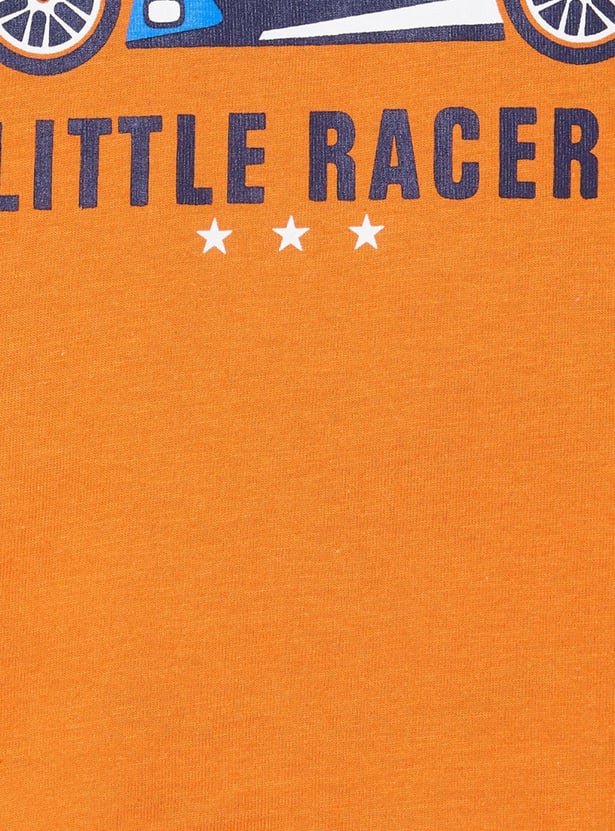 Boys Printed Crew Neck T-shirt