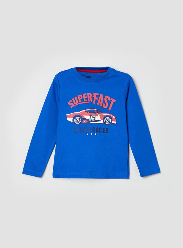 Boys Printed Crew Neck T-shirt