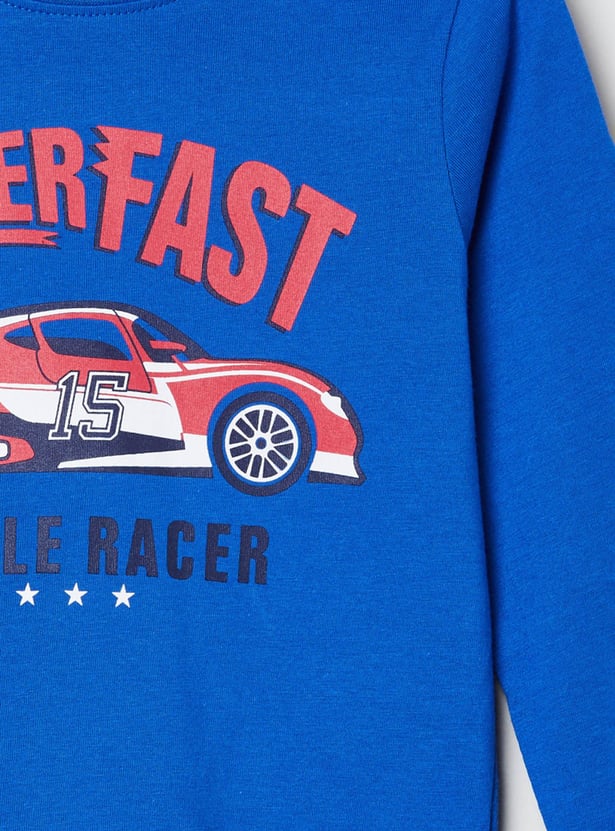 Boys Printed Crew Neck T-shirt
