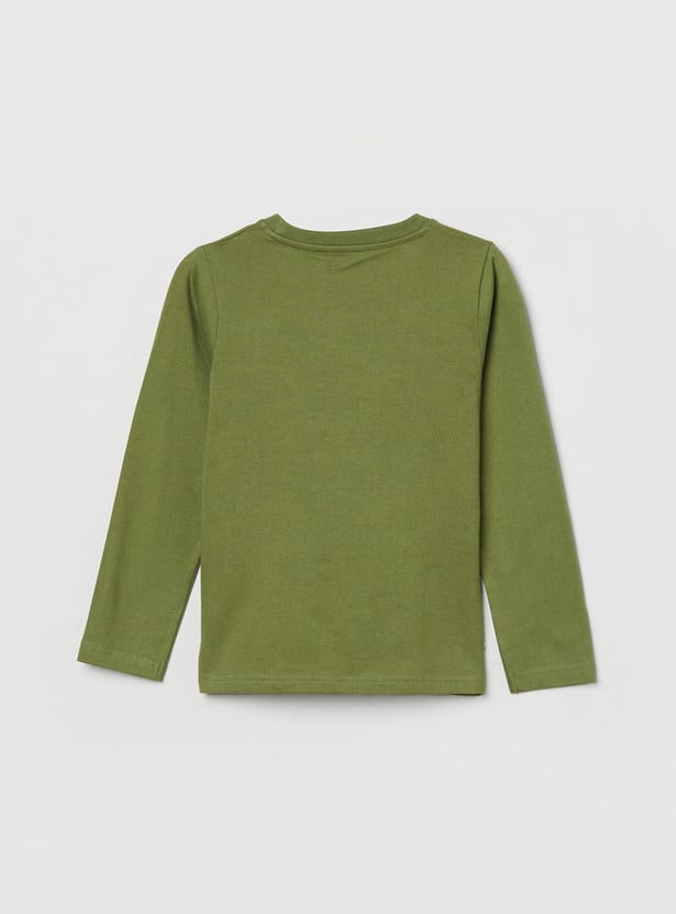 Boys Printed Crew Neck T-shirt