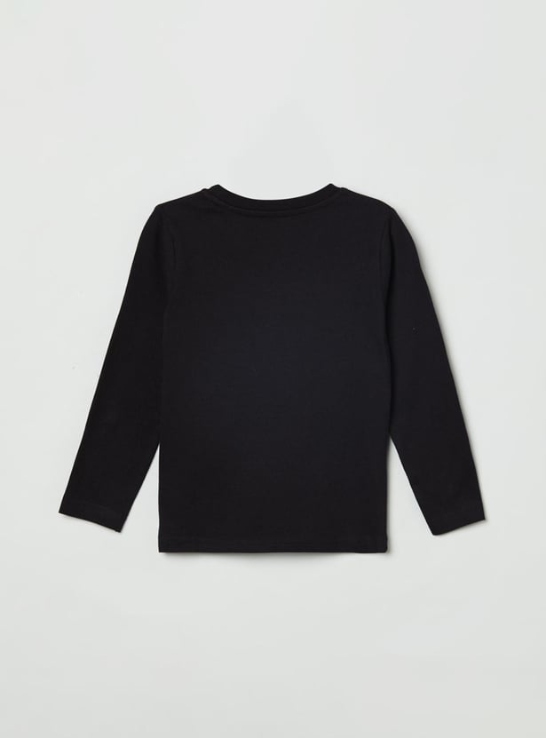 Boys Printed Crew Neck T-shirt