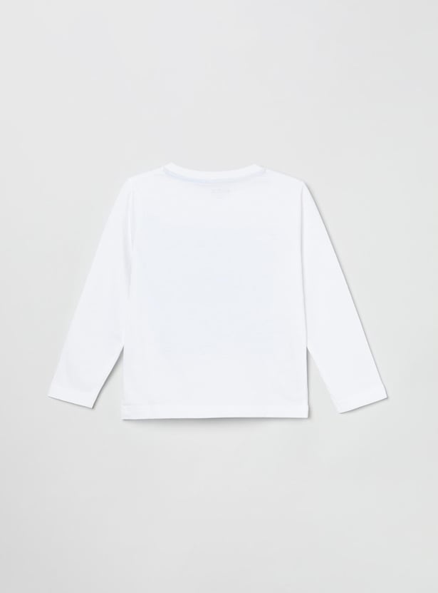 Boys Printed Crew Neck T-shirt