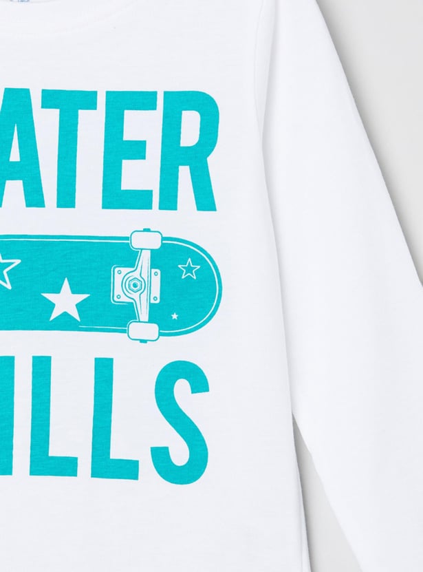 Boys Printed Crew Neck T-shirt