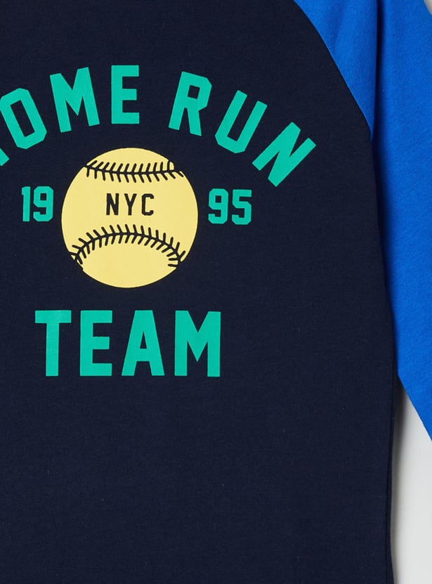 Boys Printed Crew Neck T-shirt