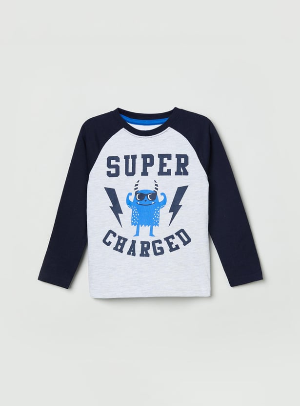 Boys Printed Crew Neck T-shirt