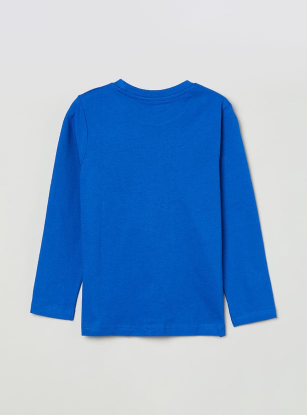Boys Printed Crew Neck T-shirt