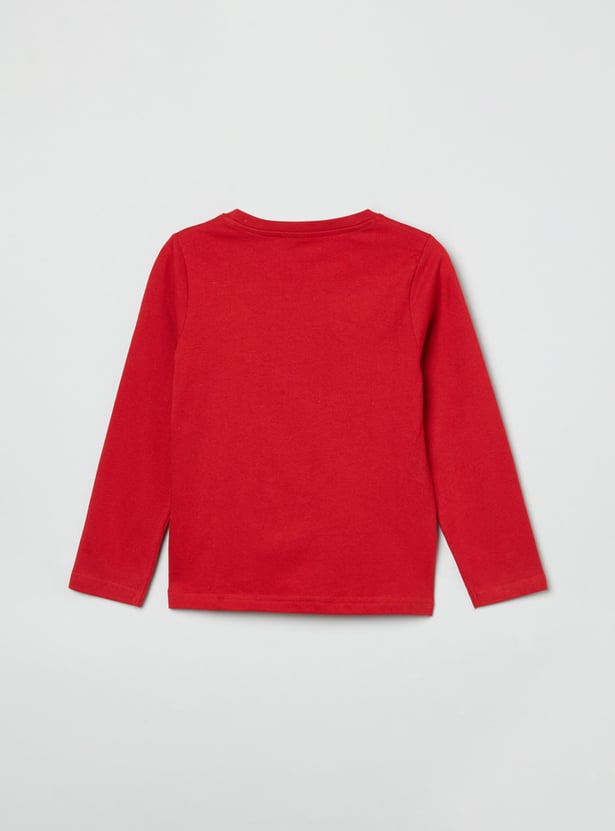 Boys Printed Crew Neck T-shirt