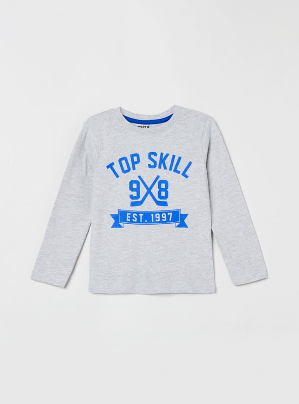 Boys Printed Crew Neck T-shirt