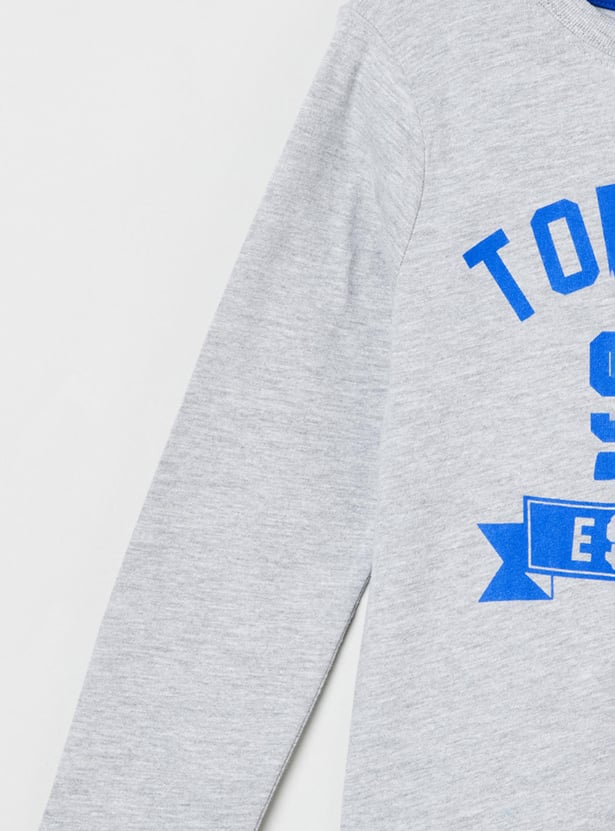 Boys Printed Crew Neck T-shirt