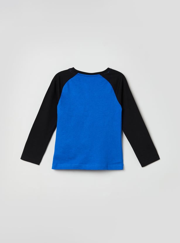 Boys Printed Crew Neck T-shirt