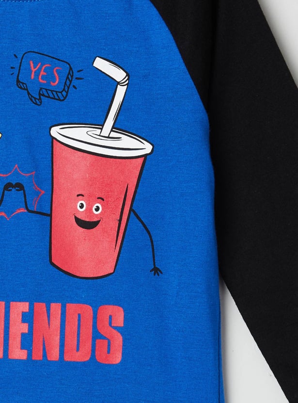 Boys Printed Crew Neck T-shirt