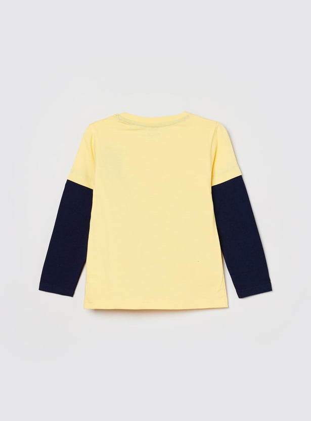 Boys Printed Crew Neck T-shirt