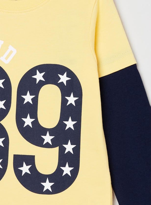 Boys Printed Crew Neck T-shirt