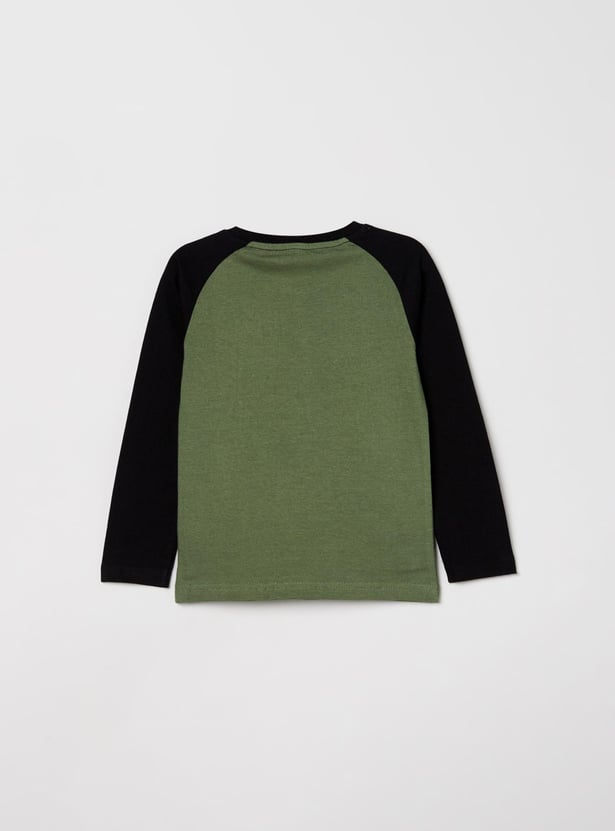 MAX Boys Printed Crew Neck T-shirt