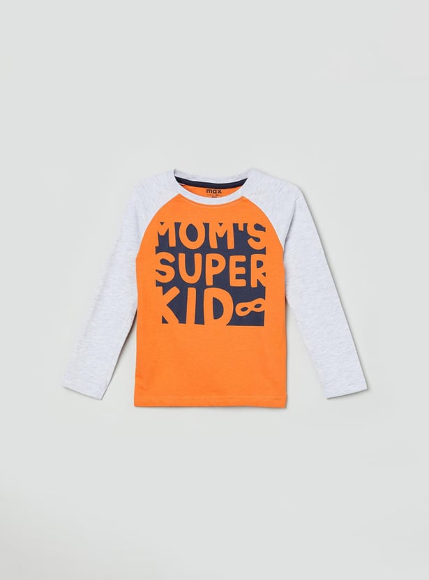 Boys Printed Crew Neck T-shirt