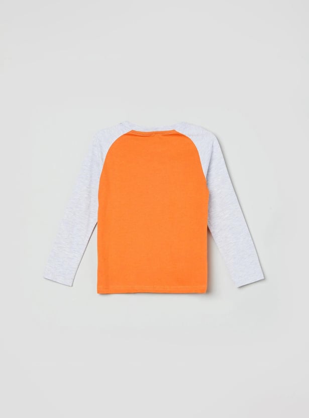 Boys Printed Crew Neck T-shirt