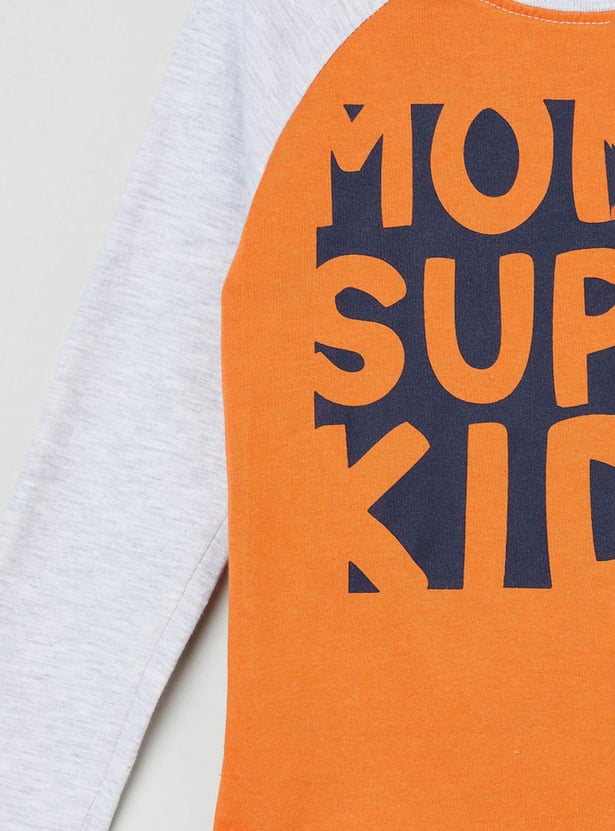 Boys Printed Crew Neck T-shirt