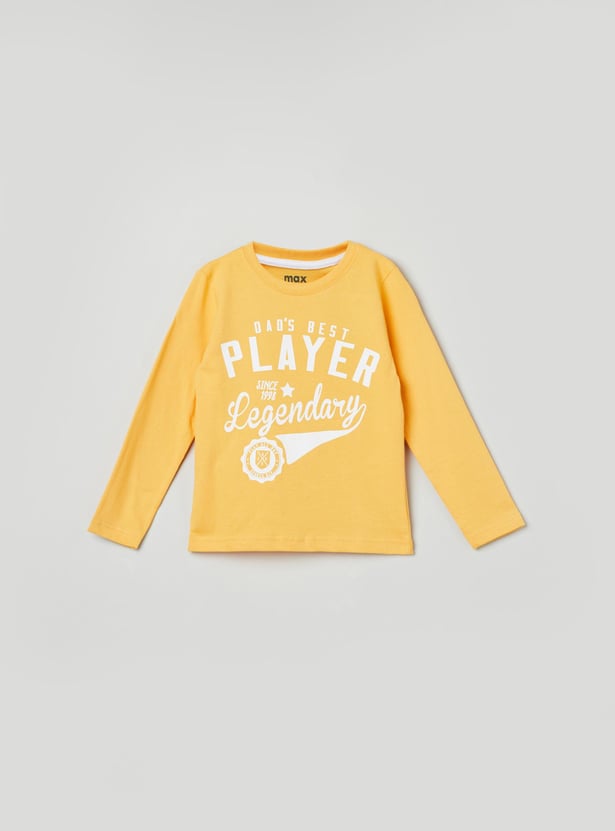 Boys Printed Full Sleeves T-shirt