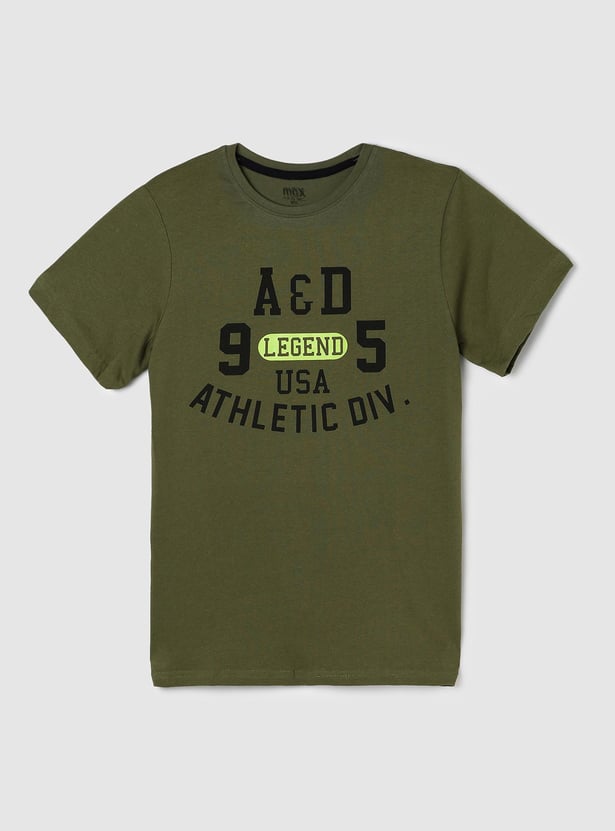 Boys Typographic Printed T-shirt - Pack of 3