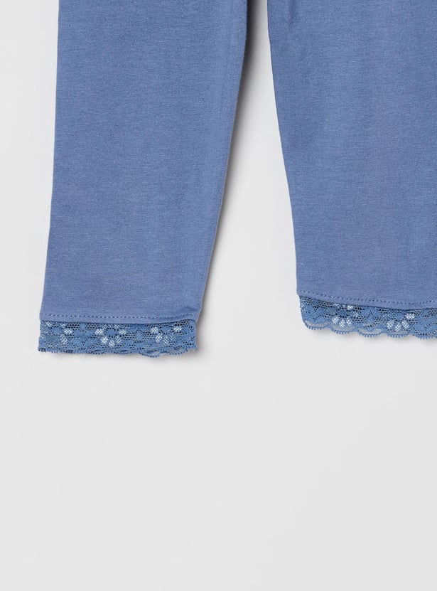 MAX Girls Lace Detailed Leggings