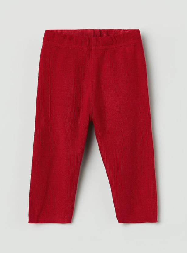 MAX Girls Solid Knitted Pants