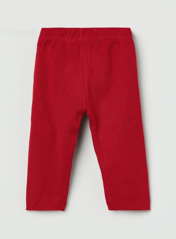 MAX Girls Solid Knitted Pants